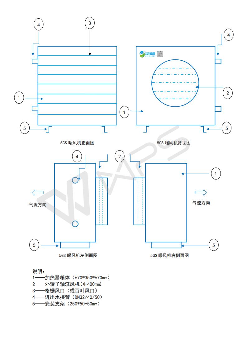 5GS熱水暖風機外心改尺寸圖